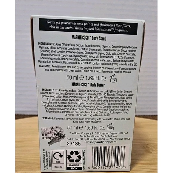 Soap & Glory Discoco Fever Set Magnificoco Body Scrub & Body Butter 1.69oz Each - Picture 3 of 7
